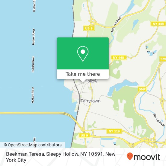 Mapa de Beekman Teresa, Sleepy Hollow, NY 10591