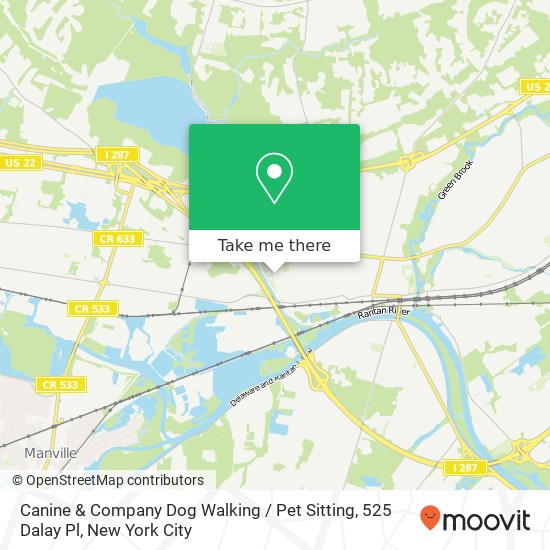Canine & Company Dog Walking / Pet Sitting, 525 Dalay Pl map