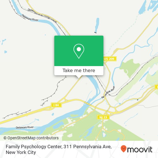 Mapa de Family Psychology Center, 311 Pennsylvania Ave