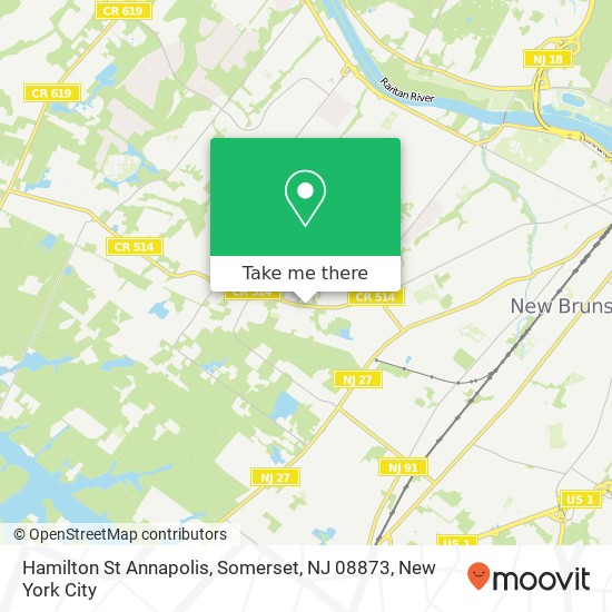 Hamilton St Annapolis, Somerset, NJ 08873 map