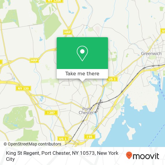 King St Regent, Port Chester, NY 10573 map