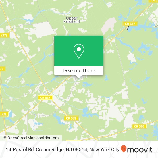 14 Postol Rd, Cream Ridge, NJ 08514 map