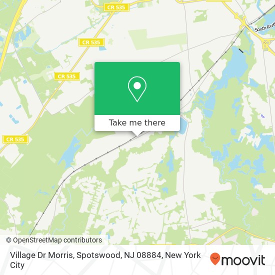 Mapa de Village Dr Morris, Spotswood, NJ 08884