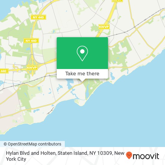 Hylan Blvd and Holten, Staten Island, NY 10309 map