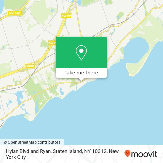 Mapa de Hylan Blvd and Ryan, Staten Island, NY 10312