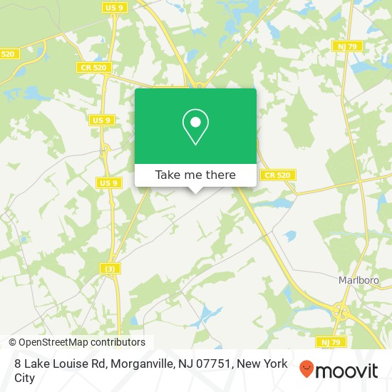 8 Lake Louise Rd, Morganville, NJ 07751 map