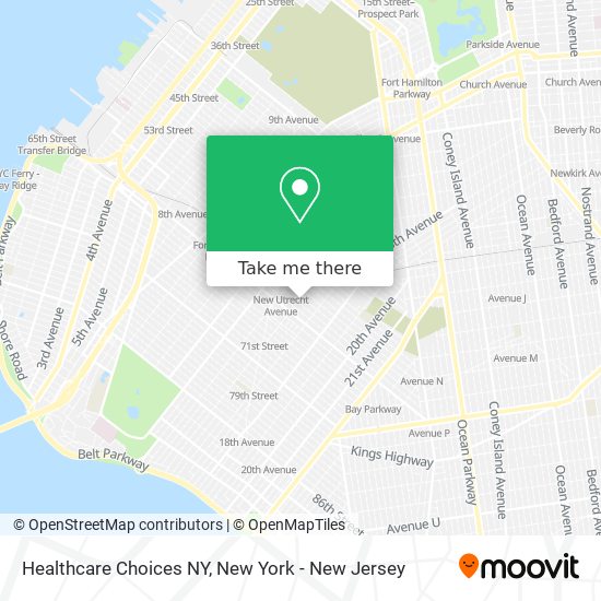 Mapa de Healthcare Choices NY