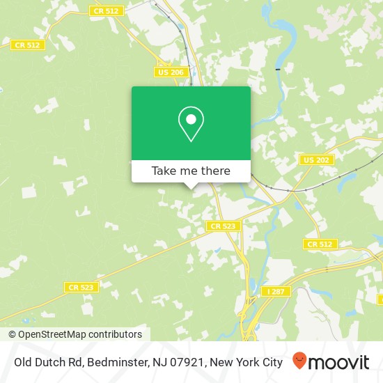 Mapa de Old Dutch Rd, Bedminster, NJ 07921