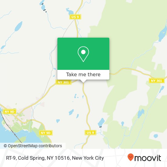 Mapa de RT-9, Cold Spring, NY 10516