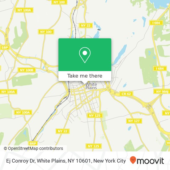 Mapa de Ej Conroy Dr, White Plains, NY 10601