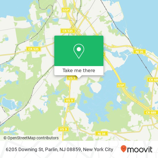 6205 Downing St, Parlin, NJ 08859 map