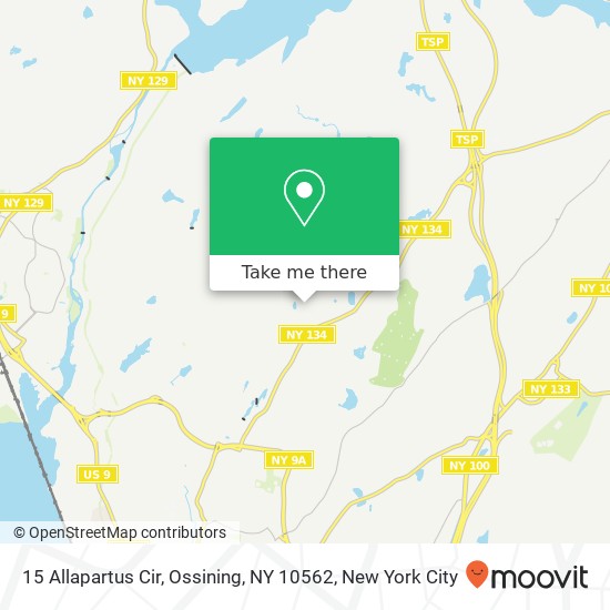 Mapa de 15 Allapartus Cir, Ossining, NY 10562