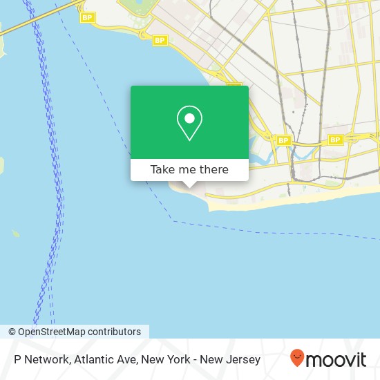 Mapa de P Network, Atlantic Ave