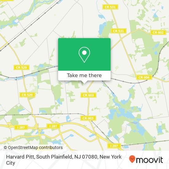 Harvard Pitt, South Plainfield, NJ 07080 map