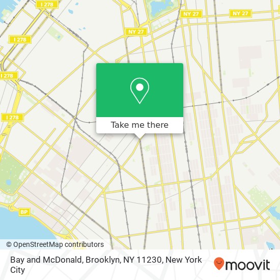 Bay and McDonald, Brooklyn, NY 11230 map