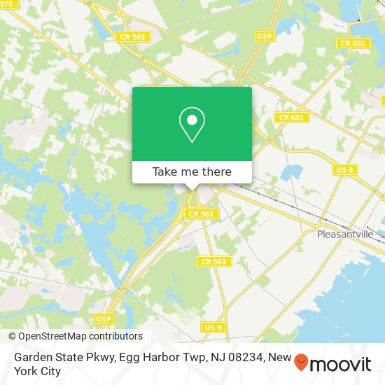 Garden State Pkwy, Egg Harbor Twp, NJ 08234 map