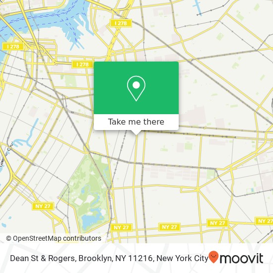 Mapa de Dean St & Rogers, Brooklyn, NY 11216