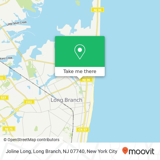 Joline Long, Long Branch, NJ 07740 map