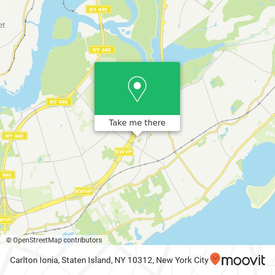 Mapa de Carlton Ionia, Staten Island, NY 10312