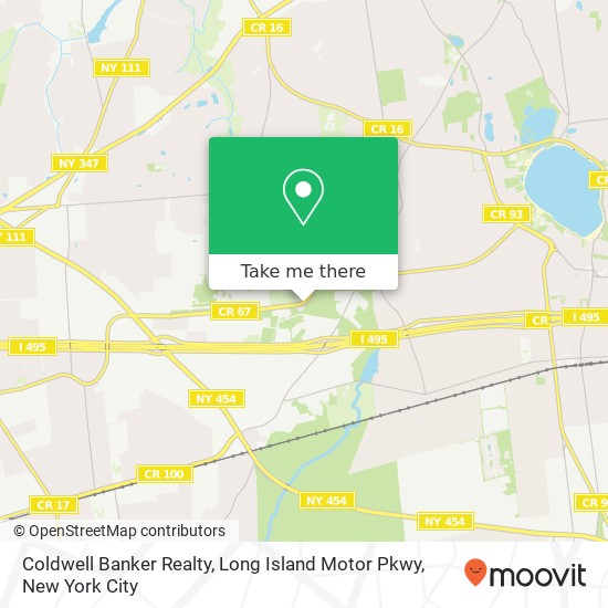 Mapa de Coldwell Banker Realty, Long Island Motor Pkwy