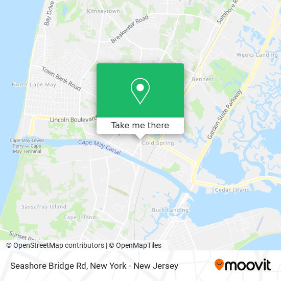 Mapa de Seashore Bridge Rd