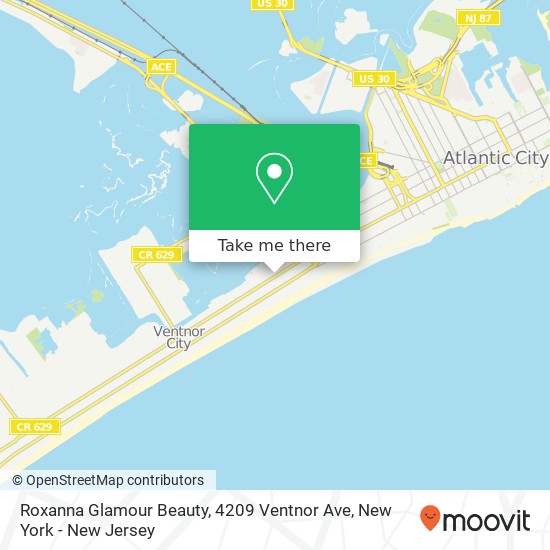 Roxanna Glamour Beauty, 4209 Ventnor Ave map