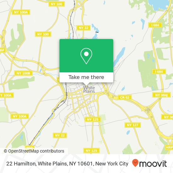 22 Hamilton, White Plains, NY 10601 map