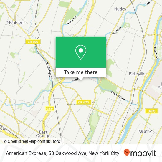 American Express, 53 Oakwood Ave map