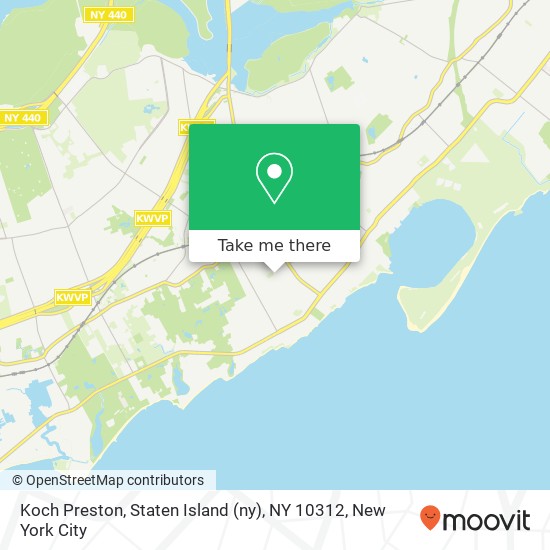 Mapa de Koch Preston, Staten Island (ny), NY 10312
