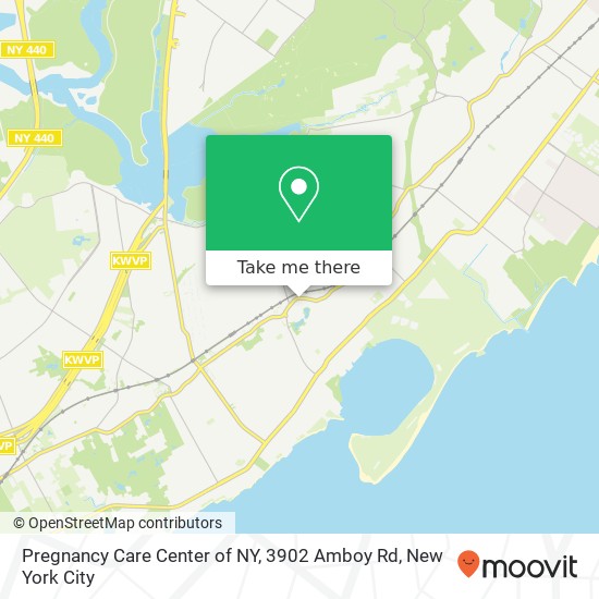 Mapa de Pregnancy Care Center of NY, 3902 Amboy Rd