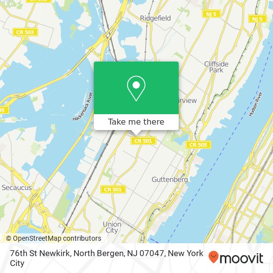 76th St Newkirk, North Bergen, NJ 07047 map