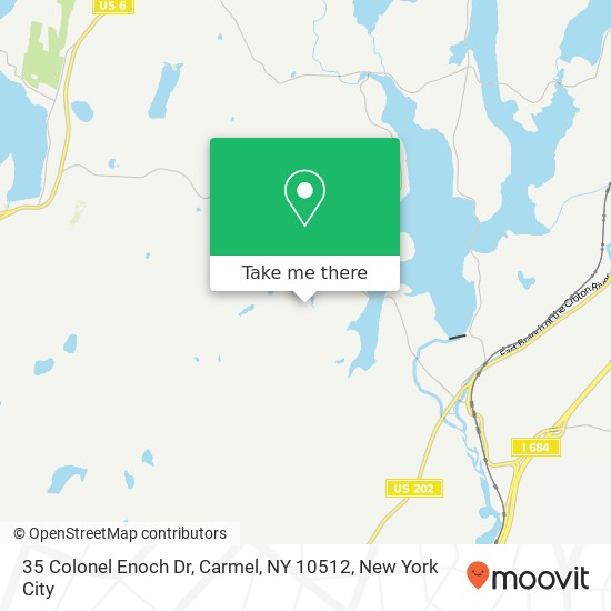 Mapa de 35 Colonel Enoch Dr, Carmel, NY 10512