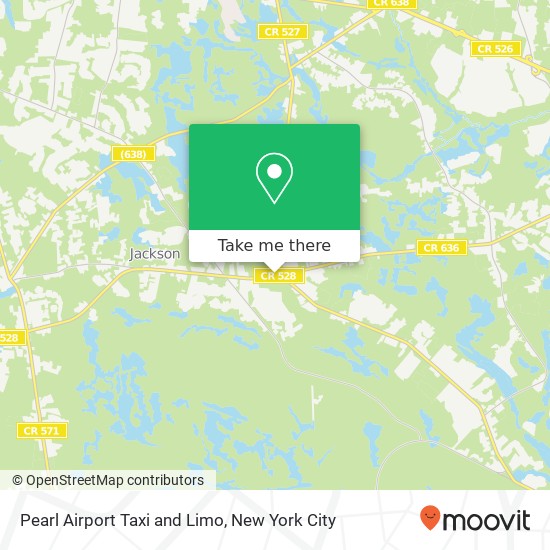 Pearl Airport Taxi and Limo map