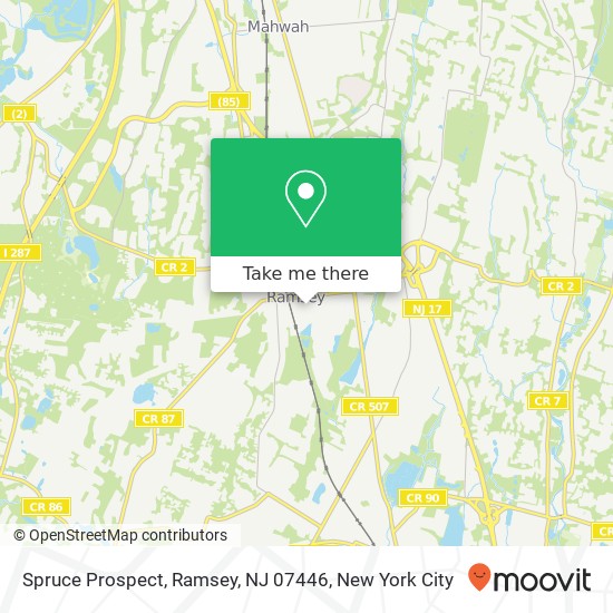 Spruce Prospect, Ramsey, NJ 07446 map