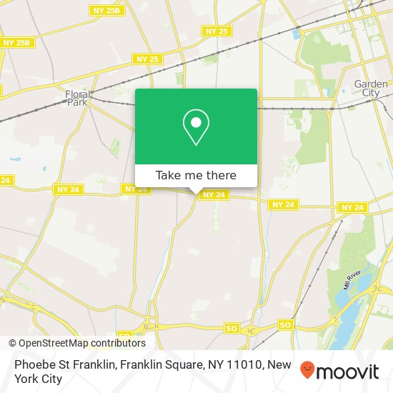 Phoebe St Franklin, Franklin Square, NY 11010 map