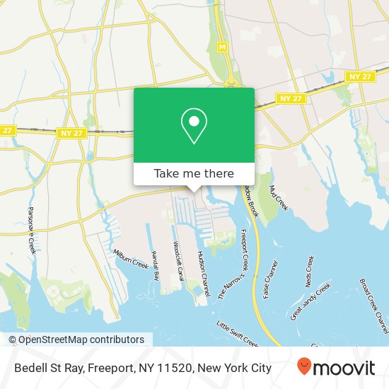 Mapa de Bedell St Ray, Freeport, NY 11520