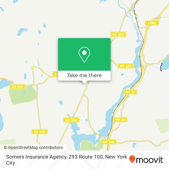 Somers Insurance Agency, 293 Route 100 map