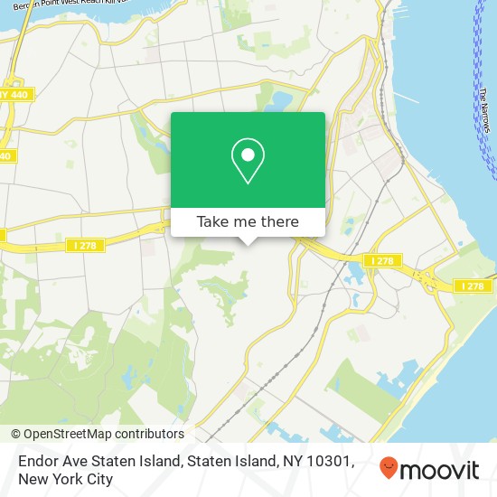 Endor Ave Staten Island, Staten Island, NY 10301 map