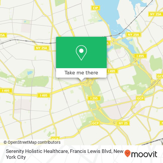 Serenity Holistic Healthcare, Francis Lewis Blvd map