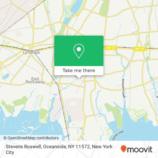 Mapa de Stevens Roswell, Oceanside, NY 11572