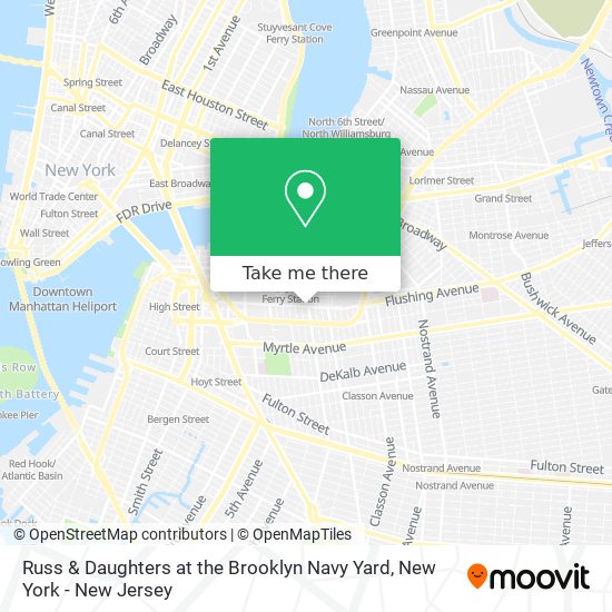 Russ & Daughters at the Brooklyn Navy Yard map