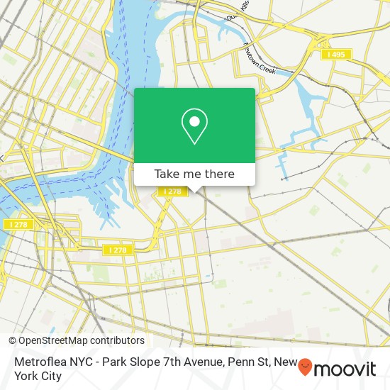 Mapa de Metroflea NYC - Park Slope 7th Avenue, Penn St