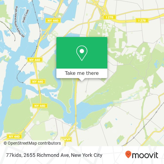 Mapa de 77kids, 2655 Richmond Ave