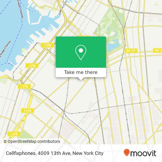 Mapa de Cellfixphones, 4009 13th Ave