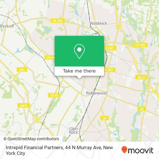 Mapa de Intrepid Financial Partners, 44 N Murray Ave