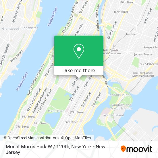 Mapa de Mount Morris Park W / 120th