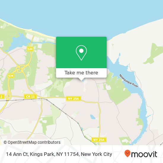 14 Ann Ct, Kings Park, NY 11754 map