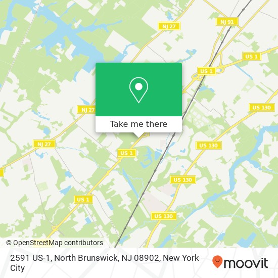 Mapa de 2591 US-1, North Brunswick, NJ 08902