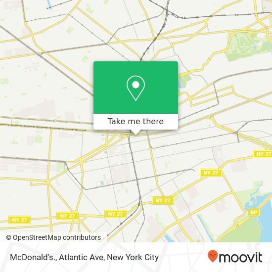 Mapa de McDonald's., Atlantic Ave