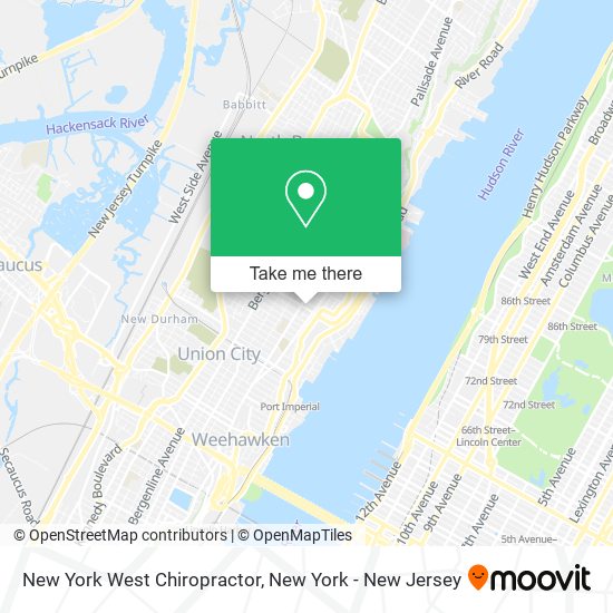 Mapa de New York West Chiropractor